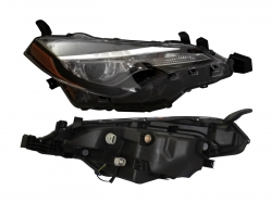 Faro Der F/Negro C/Led C/Lupa C/Mica Ambar Toyota Corolla Le 2017 2019