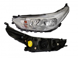 Faro Izq Fondo Cromado 4Ptas Toyota Yaris Sedan 2018 2020