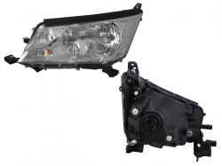 Faro Izq Fondo Cromado Toyota Hiace 2020 2024