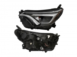 Faro Izq F/Negro C/Led C/Lupa C/Mica Ambar Toyota Rav-4 2016 2018