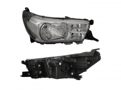 Faro Der F/Cromado C/Motor (Sencilla 21-22/Lujo) Toyota Hilux 2/4Wd 2016 2020