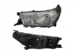 Faro Izq F/Cromado C/Motor (Sencilla 21-22/Lujo) Toyota Hilux 2/4Wd 2016 2020