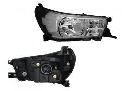 Faro Der F/Cromado S/Motor (Sencilla 21-22/Lujo) Toyota Hilux 2/4Wd 2016 2020