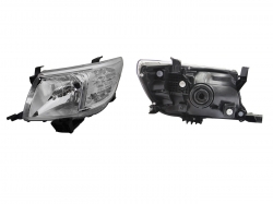 Faro Izq Fondo Cromado Toyota Hilux 2012 2015
