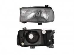 Faro Der F/Cromado C/Base Plastico Vidrio Rayado Volkswagen Jetta A3 1993 1998