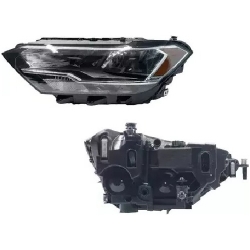 Faro Izq F/Negro C/Led C/Mica Ambar (Version Trendline-Comfortline-R-Line) Volkswagen Jetta A7 2019 2024