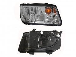 Faro Der F/Cromado S/Lupa C/Cuarto Ambar Volkswagen Jetta A4 1999 2007