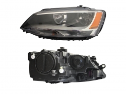 Faro Izq F/Negro P/1 Cuarto C/Mica Ambar Volkswagen Jetta A6 Bicentenario 2010 2018