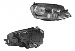 Faro Der F/Negro C/Motor C/Mica Blanco Volkswagen Golf A7 2016 2017