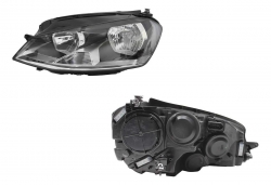 Faro Izq F/Negro C/Motor C/Mica Blanco Volkswagen Golf A7 2016 2017