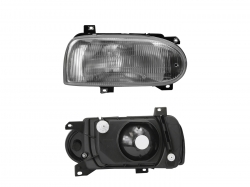 Faro Der F/Cromado C/Base Plastico Vidiro Rayado Volkswagen Golf A3 1993 1998