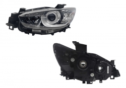 Faro Izq F/Negro C/Lupa C/Mica Ambar Halogeno Mazda Cx-5 2013 2017