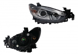 Faro Der F/Negro C/Lupa C/Mica Ambar Halogeno Mazda Mazda 6 2014 2018