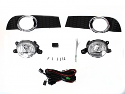 Kit Faro Aux C/Cables C/Rejillas Arillo Cromo C/Focos Chevrolet Aveo 2012 2016