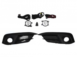 Kit Faro Aux C/Cables C/Rejillas Negras C/Focos 2-4Ptas Honda Civic Sedan/Coupe 2016 2018