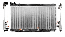 Radiador Agua C/S Aire Aut 670*340*16Mm T/Soldado Honda Fit 1.5L 2006 2008