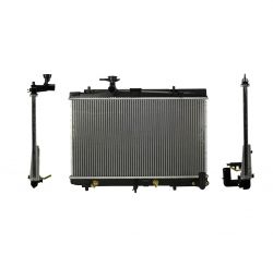 Radiador Agua C/S Aire Aut 620*370*16Mm T/Soldado Toyota Yaris 1.5L 2018 2020