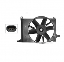 Motoventilador Completo C/Aire C/Tolva S/Res 2Pin (C-2/C-3) Chevrolet Chevy 1.4L/1.6L 1994 2012