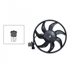 Motoventilador C/Aire S/Tolva C/Res 3Pin (Tornado 04-11) (Motor/Aspa) Chevrolet Corsa 1.4L/1.8L 2003 2008