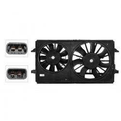 Motoventilador Completo C/Aire C/Tolva S/Res 2Pin (G6 2.4L 05-10) (2Aspas) Chevrolet Malibu 2.4L 2004 2012