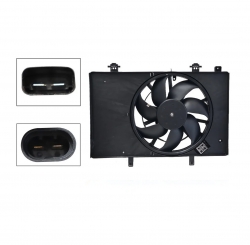 Motoventilador Completo C/Aire C/Tolva C/Res 2Pin (Fiesta 1.6L 11-19) Ford Figo 1.5L 2016 2022
