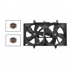 Motoventilador Completo C/Aire C/Tolva S/Res 4Pin (Maxima 04-08) (2Aspas) Nissan Altima 2.5L/3.5L 2002 2006