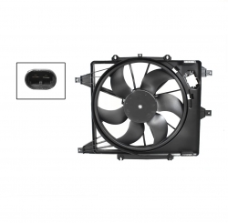 Motoventilador Completo C/Aire C/Tolva S/Res 2Pin Renault Kangoo 1.6L 2014 2018
