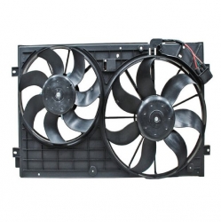 Motoventilador Completo C/Aire C/Tolva 2-4Pin (2Aspas) Volkswagen Bora 2.5L Gas 2006 2010