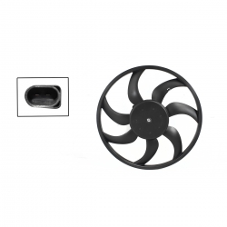 Motoventilador S/Aire S/Tolva 2Pin (Saveiro 10-23/Sport Van 07-09) (Motor/Aspa) Volkswagen Gol 1.6L 2008 2021