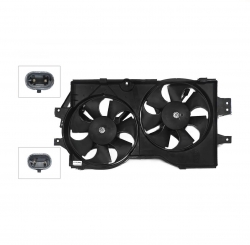 Motoventilador Completo C/Aire C/Tolva S/Res 2Pin (Town & Country) (2Aspas) Chrysler / Dodge Caravan/Voyager 1996 2000