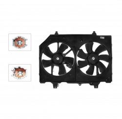 Motoventilador Completo C/Aire C/Tolva S/Res 4Pin (2Aspas) Nissan X-Trail 2.5L 2001 2007
