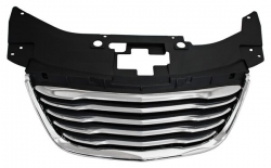 Parrilla Chrysler 200 2011- 2012-2013-2014 Negra Mate C/Mold Crom Filo Crom