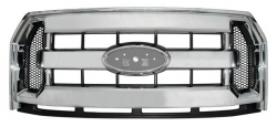 Parrilla Ford Pu 2015-2016 F150/250 Cromada 3 Lineas
