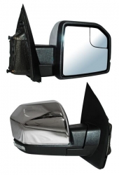 Espejo Ford Pu / F150 2015 2016 2017 2018 2019 2020 Elect Crom C/Luz Inf Led C/Mem C/Direcc C/Desemp C/Punto Ciego Autoabatible 15 Pines Der