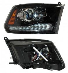 Faro Dodge Pu 2016-2017 Fondo Negro C/Luz De Dia Tyc Der