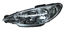 Par De Faros Peugeot 206 2001-2003-2009 Liso Doble As Ty