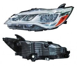 Par De Faros Camry 2015-2016-2017 Fondo Cromado Leds Ty