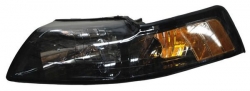 Par De Faros Mustang 99-04 Fondo Negro Tyc