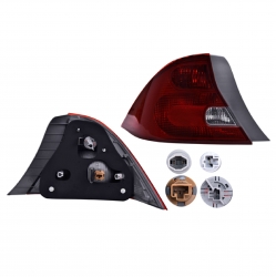 Calavera Izquierda Honda Civic Coupe 2001 2002 2003 Depo