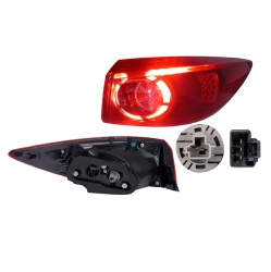 Calavera Derecha Mazda 3 Sedan Led Exterior 2018 Depo