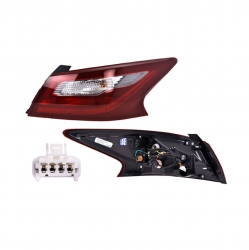 Calavera Derecha Nissan Altima Exterior Roja/Gris 2018 Depo