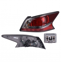 Calavera Derecha Nissan Altima Led Filo Negro 2016 Depo