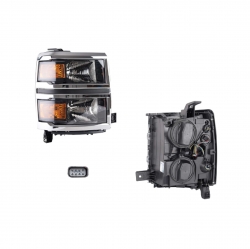 Faro Der Chevrolet Silverado Filo Cromado 2016 Depo