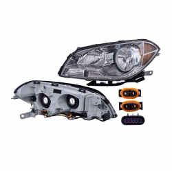 Faro Izquierdo Chevrolet Malibu Fondo Cromado 2012 Depo