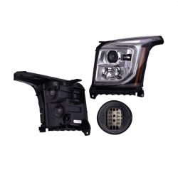 Faro Izq Gmc Yukon Denali Lupa Negra C/Luz De Dia 2020 Depo
