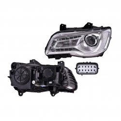 Faro Izq Chrysler 300 Fondo Cromado 2015 2016 2017 Depo