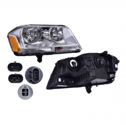 Faro Derecho Dodge Avenger Fondo Cromado 2014 Depo