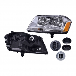 Faro Izquierdo Dodge Avenger Fondo Cromado 2014 Depo