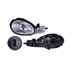 Faro Der Dodge Neon C/Bisel Cromado 2000 2001 2002 Depo