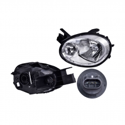 Faro Izq Dodge Neon Fondo Cromado 2003 2004 2005 Depo